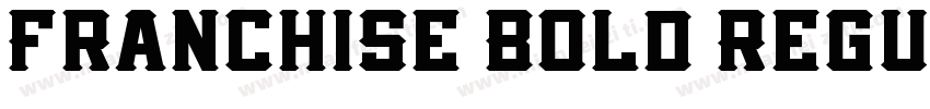 Franchise Bold Regul字体转换